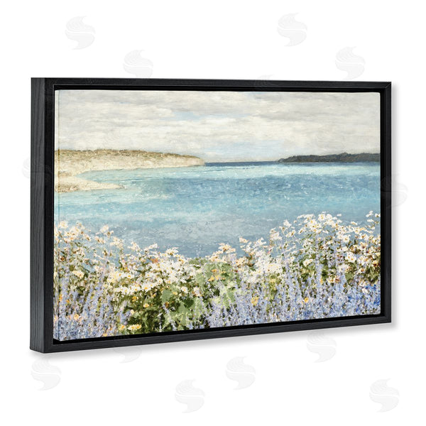 Stupell Industries Amber Sterling | Daisy Field Over Sea Wall Art