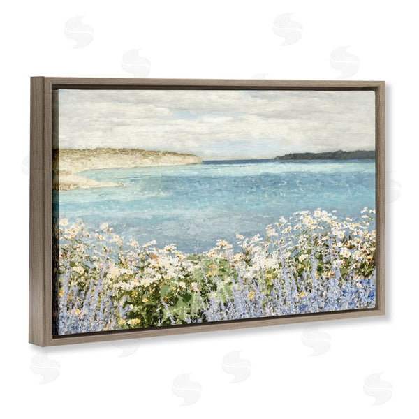 Stupell Industries Amber Sterling | Daisy Field Over Sea Wall Art