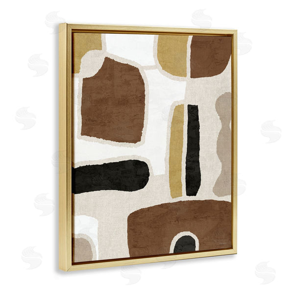 Stupell Industries Amber Sterling | Earthy Organic Shapes