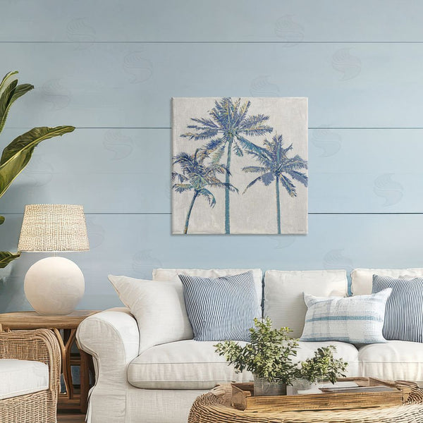 Stupell Industries Amber Sterling | Exotic Pop Blue Palms Wall Art