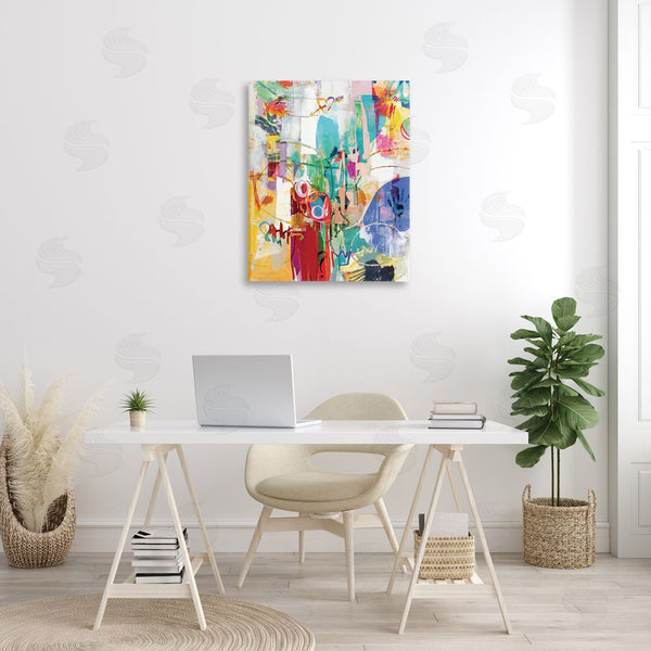 Stupell Industries Amber Sterling | Expressive Collage Abstraction Wall Art
