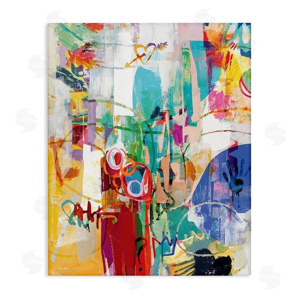stupell industries Amber Sterling | Expressive Collage Abstraction Wall Art