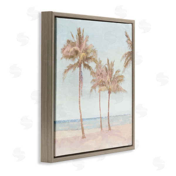 Stupell Industries Amber Sterling | Faded Palms On Beach