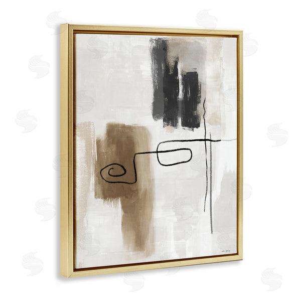 Stupell Industries Amber Sterling | Flowing Contrast Grey & Tan