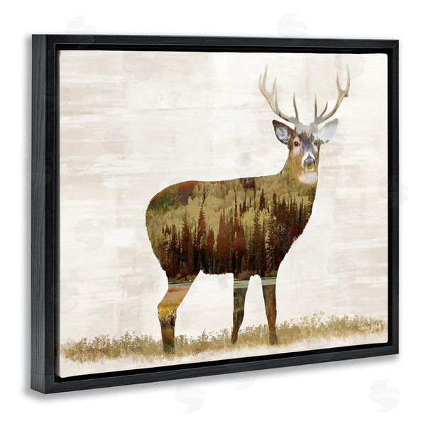 Stupell Industries Amber Sterling | Forest Pattern Deer