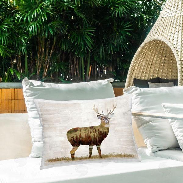 Stupell Industries Amber Sterling | Forest Pattern Deer