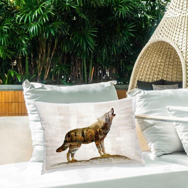 Stupell Industries Amber Sterling | Forest Pattern Wolf