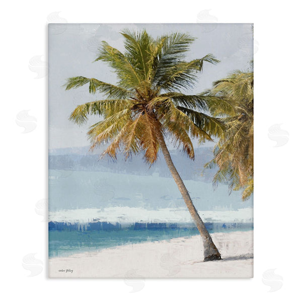 stupell industries Amber Sterling | Looming Palms on Shore Wall Art