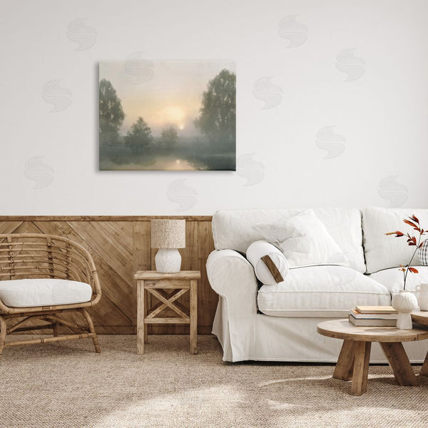 Stupell Industries Amber Sterling | Misty Pond Reflection Wall Art