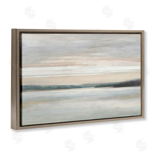 Stupell Industries Amber Sterling | Muted Lake Abstraction Wall Art