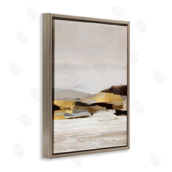 Stupell Industries Amber Sterling | Muted Landscape With Yellow Accent