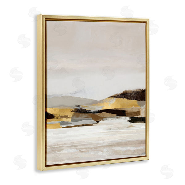 Stupell Industries Amber Sterling | Muted Landscape With Yellow Accent