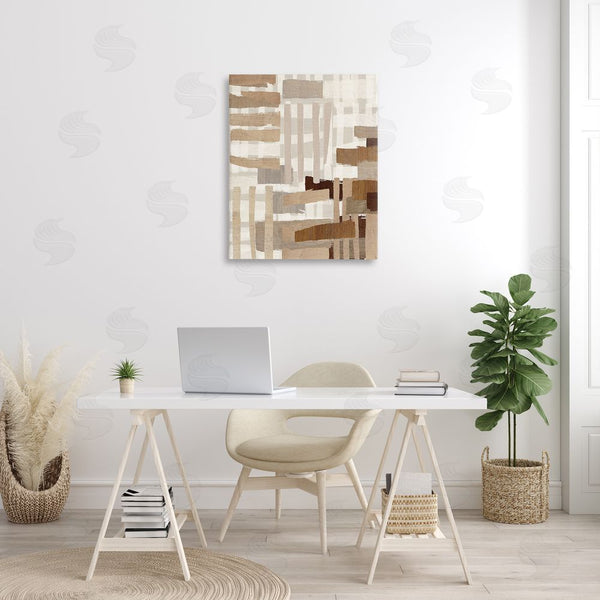 Stupell Industries Amber Sterling | Natural Hatched Hues Wall Art