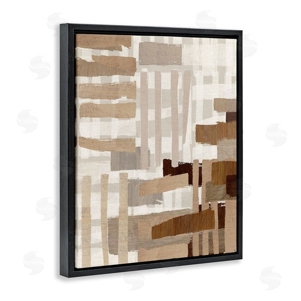 Stupell Industries Amber Sterling | Natural Hatched Hues Wall Art