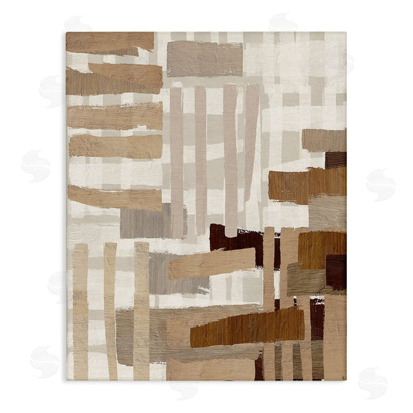 stupell industries Amber Sterling | Natural Hatched Hues Wall Art