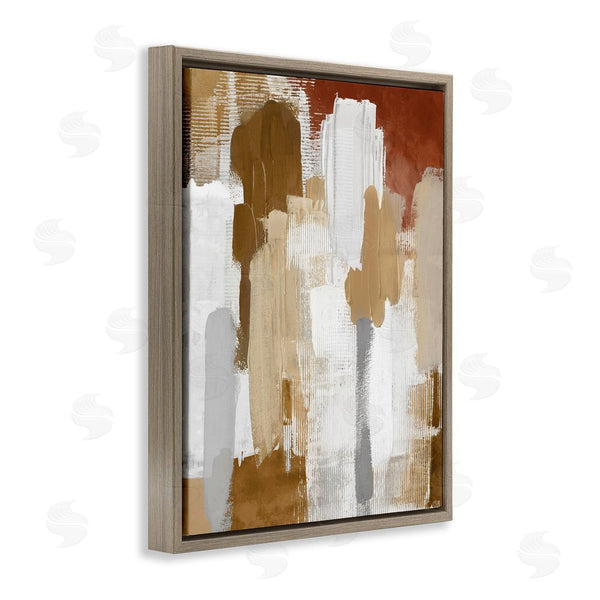 Stupell Industries Amber Sterling | Natural Hues Brush Strokes Wall Art