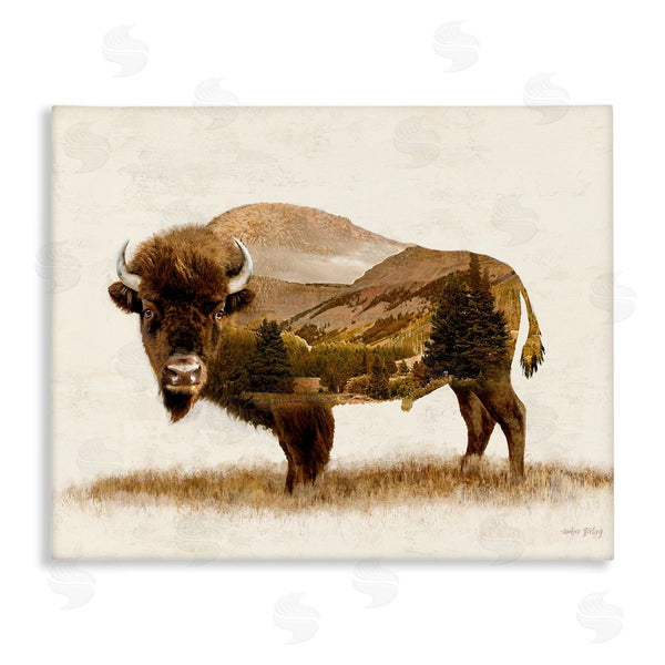 stupell industries Amber Sterling | Nature Patterned Bison Wall Art