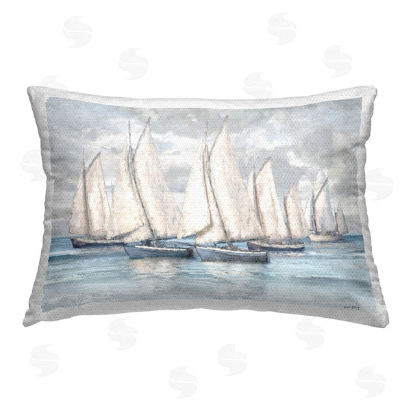 Stupell Industries Amber Sterling | Nautical Sailboat Fleet