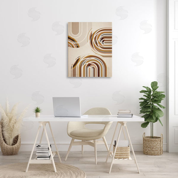 Stupell Industries Amber Sterling | Neutral Overlapping Arches Wall Art