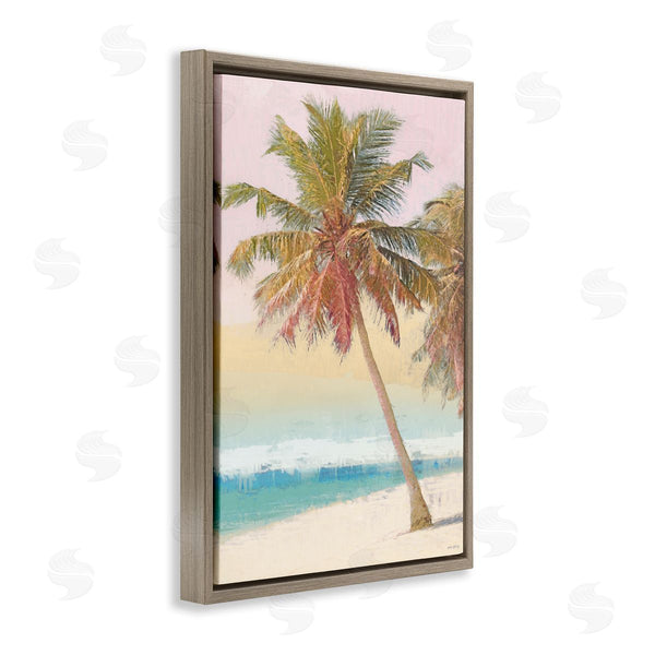 Stupell Industries Amber Sterling | Pastel Gradient Beach Scene Wall Art