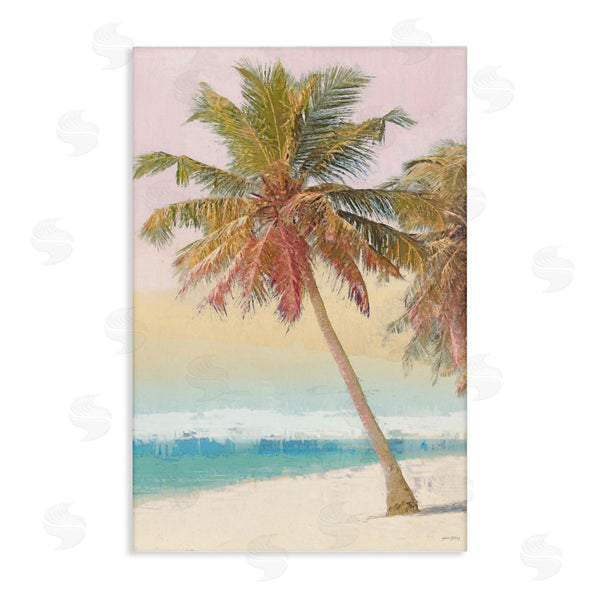 Stupell Industries Amber Sterling | Pastel Gradient Beach Scene Wall Art