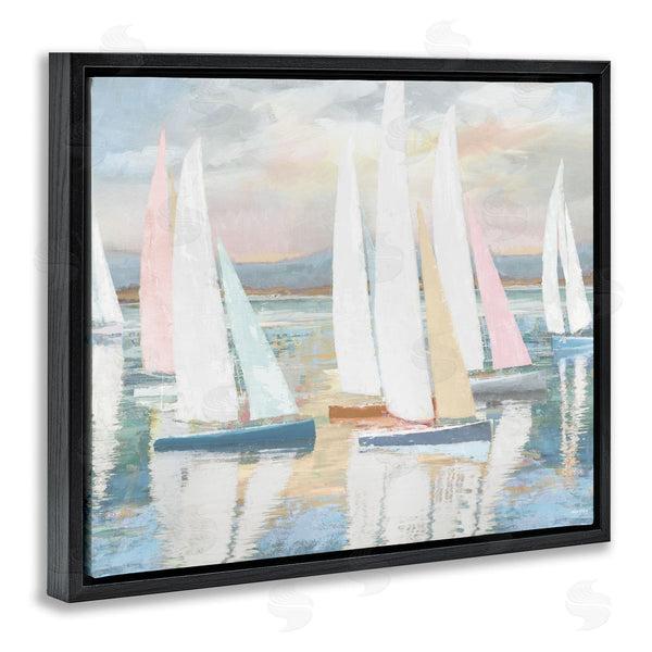 Stupell Industries Amber Sterling | Pastel Voyage Boats