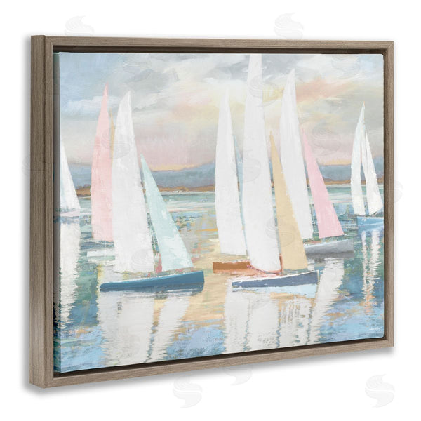 Stupell Industries Amber Sterling | Pastel Voyage Boats