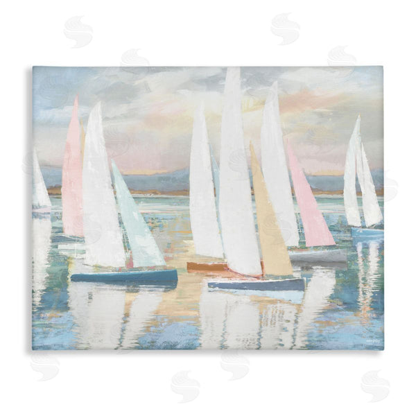 stupell industries Amber Sterling | Pastel Voyage Boats
