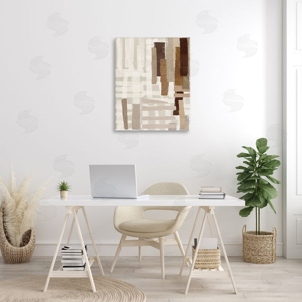 Stupell Industries Amber Sterling | Rustic Hatched Pattern Wall Art