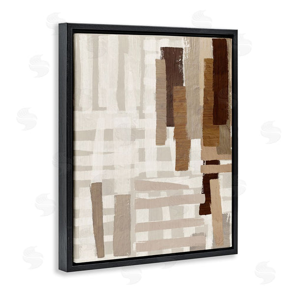 Stupell Industries Amber Sterling | Rustic Hatched Pattern Wall Art