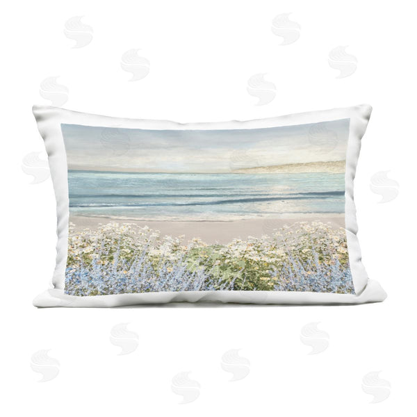 Stupell Industries Amber Sterling | Sand And Blooms Beach Printed Throw Pillow