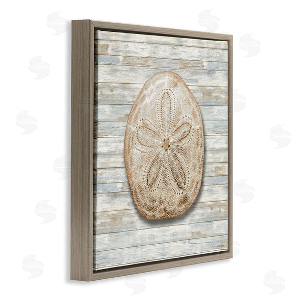 Stupell Industries Amber Sterling | Sand Dollar On Shiplap