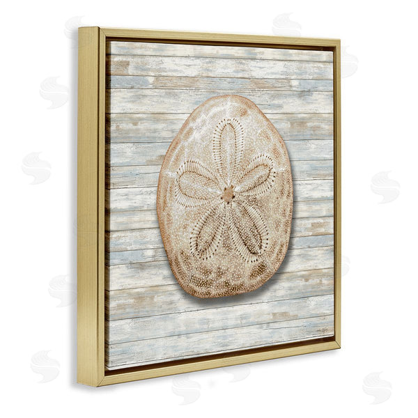 Stupell Industries Amber Sterling | Sand Dollar On Shiplap
