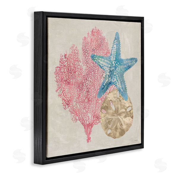 Stupell Industries Amber Sterling | Sea Life Trio On Beige Wall Art