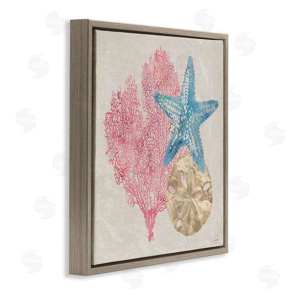 Stupell Industries Amber Sterling | Sea Life Trio On Beige Wall Art