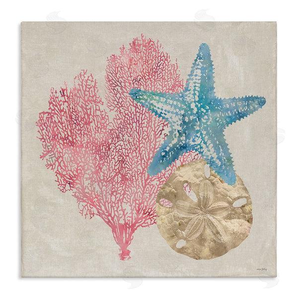 stupell industries Amber Sterling | Sea Life Trio on Beige Wall Art