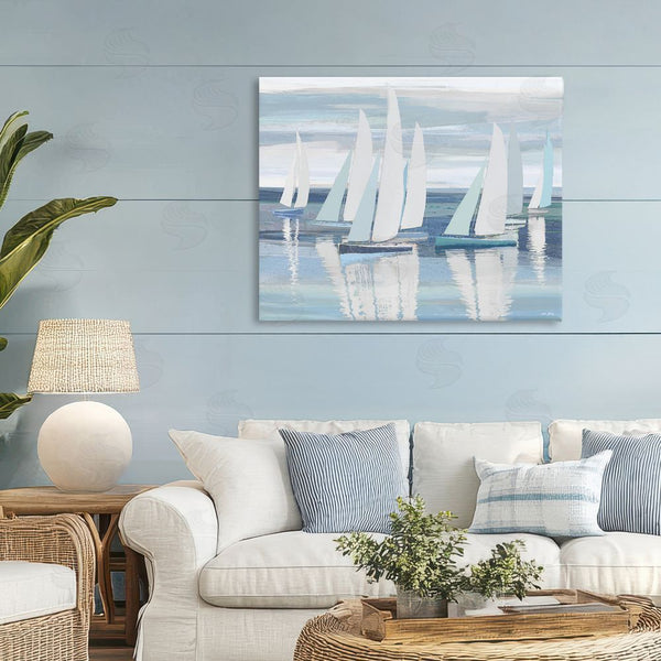 Stupell Industries Amber Sterling | Serenity At Sea Boats Wall Art