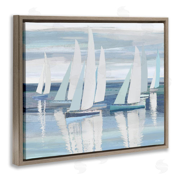 Stupell Industries Amber Sterling | Serenity At Sea Boats Wall Art