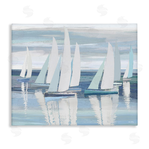 stupell industries Amber Sterling | Serenity At Sea Boats Wall Art