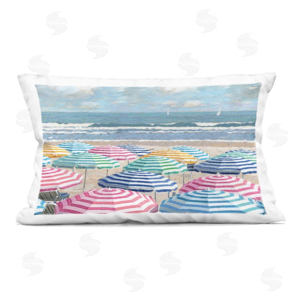 stupell industries Amber Sterling | Shore with Bright Umbrellas