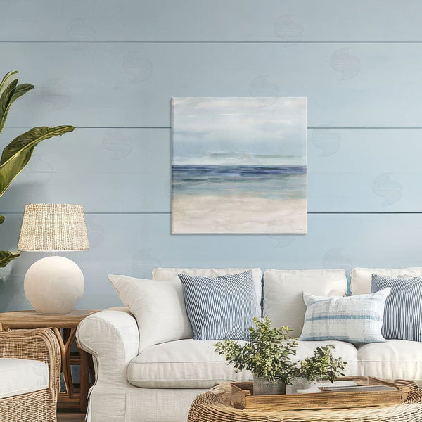 Stupell Industries Amber Sterling | Soft Aqua Coastline Wall Art