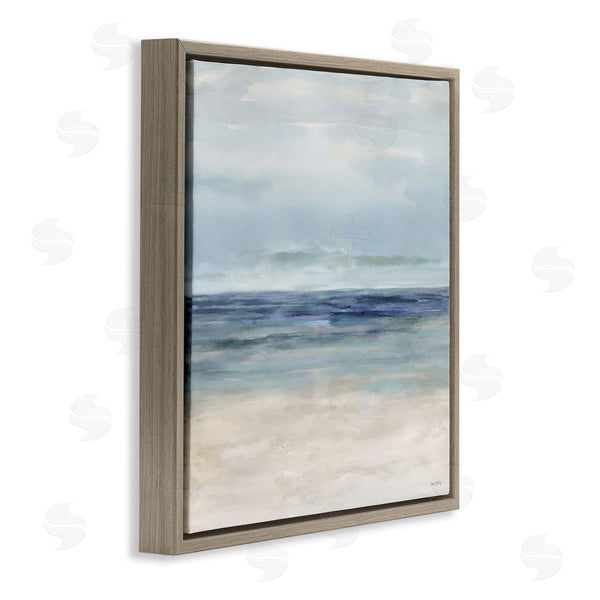 Stupell Industries Amber Sterling | Soft Aqua Coastline Wall Art