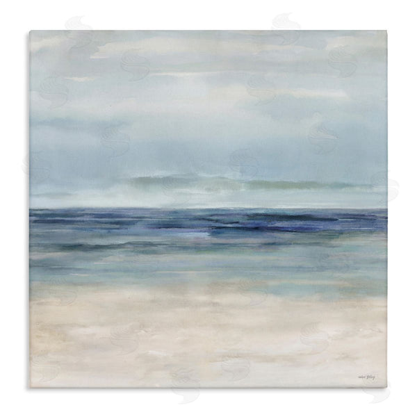 stupell industries Amber Sterling | Soft Aqua Coastline Wall Art