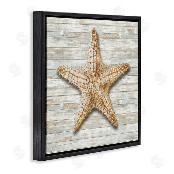 Stupell Industries Amber Sterling | Starfish On Shiplap