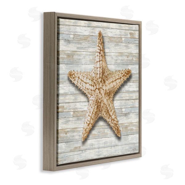 Stupell Industries Amber Sterling | Starfish On Shiplap