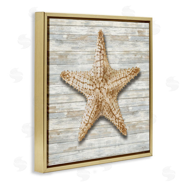 Stupell Industries Amber Sterling | Starfish On Shiplap