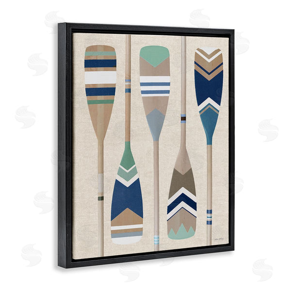 Stupell Industries Amber Sterling | Striped Boating Oars Wall Art