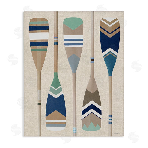 stupell industries Amber Sterling | Striped Boating Oars Wall Art