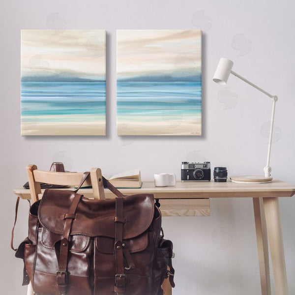 Stupell Industries Amber Sterling | Subtle Beach Seascape Wall Art