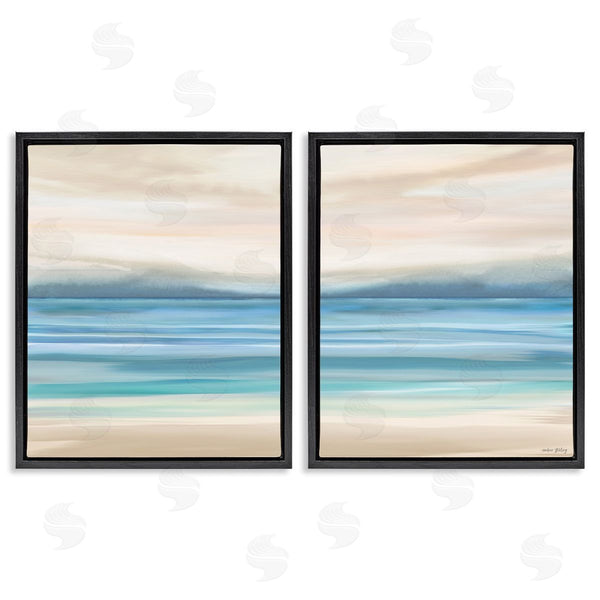 Stupell Industries Amber Sterling | Subtle Beach Seascape Wall Art
